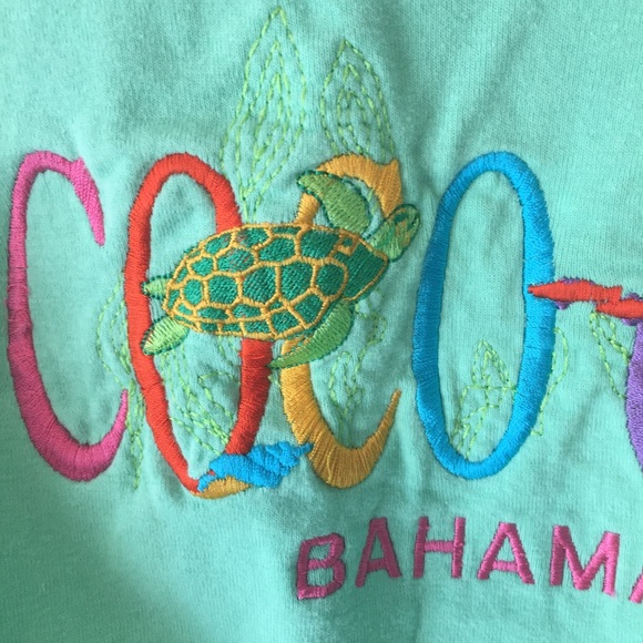 🧩VTG 80s embroidered Coco cat Bahamas tank top - Picture 4 of 8